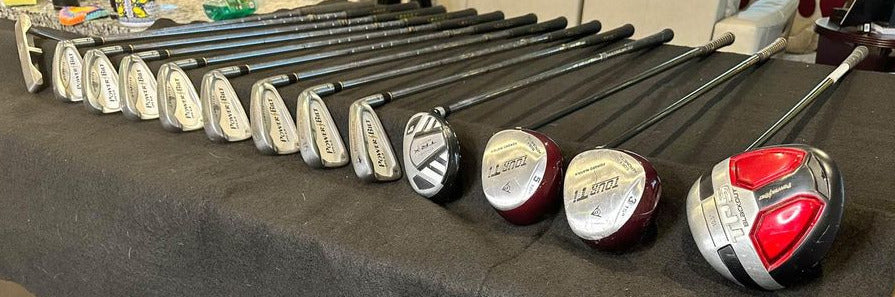 Mixed Men's Complete Golf Set Right Handed with Cart Bag