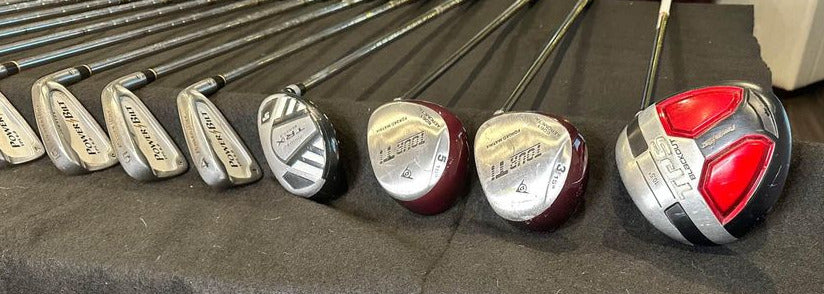 Mixed Men's Complete Golf Set Right Handed with Cart Bag