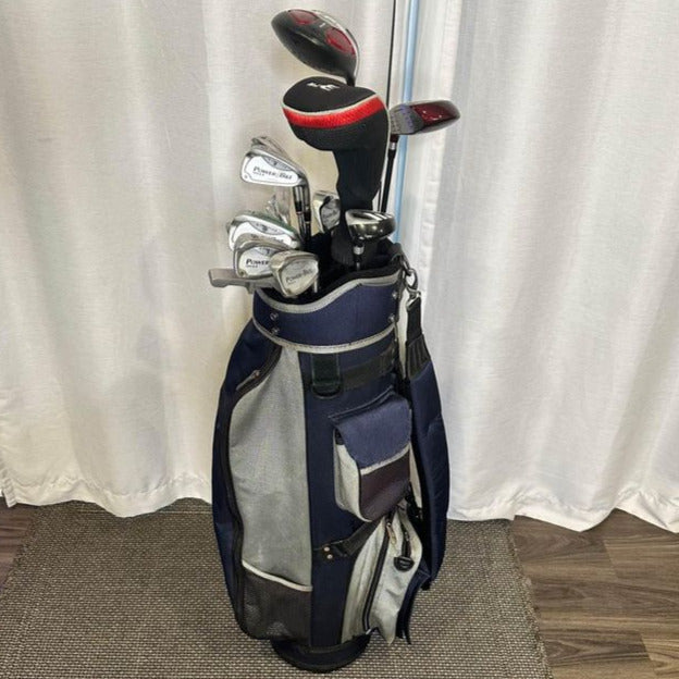 Mixed Men's Complete Golf Set Right Handed with Cart Bag