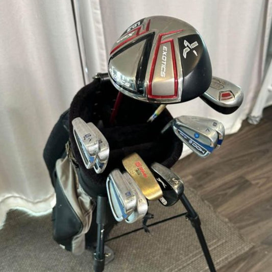 Mixed Men's Complete Golf Set - Left Handed - Dunlop Stand Bag