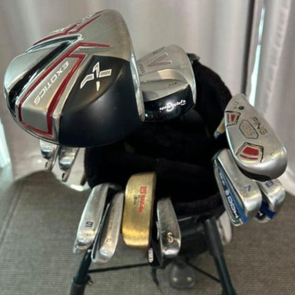 Mixed Men's Complete Golf Set - Left Handed - Dunlop Stand Bag