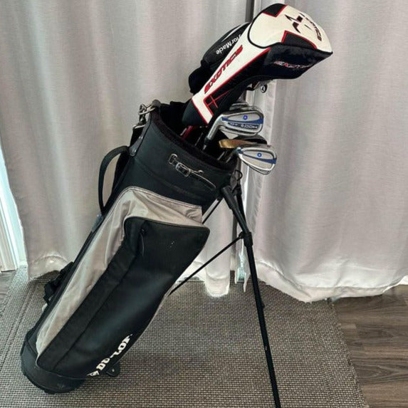 Mixed Men's Complete Golf Set - Left Handed - Dunlop Stand Bag
