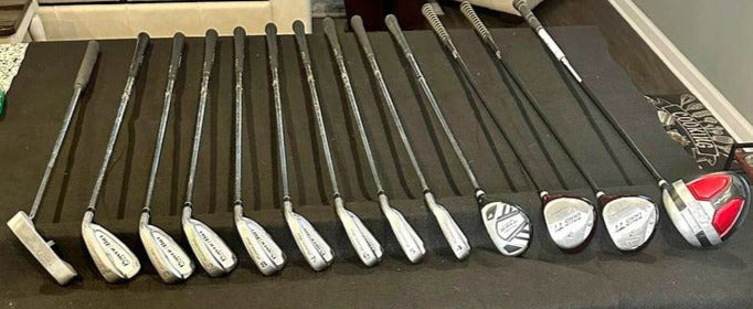 Mixed Men's Complete Golf Set Right Handed with Cart Bag
