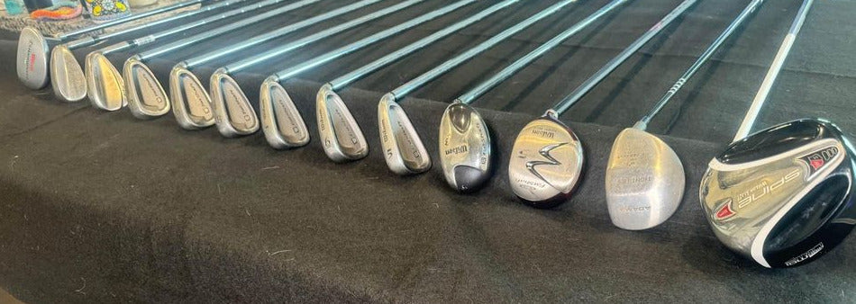 Wilson Fat Shaft Mens Club Set / Acuity Cart Bag - Right Handed